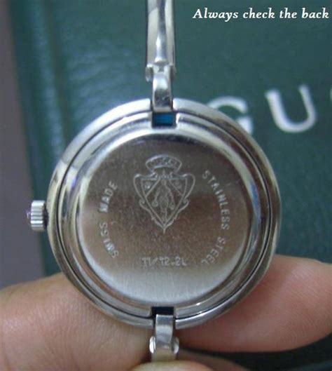 vintage fake gucci watch|how to authenticate gucci watch.